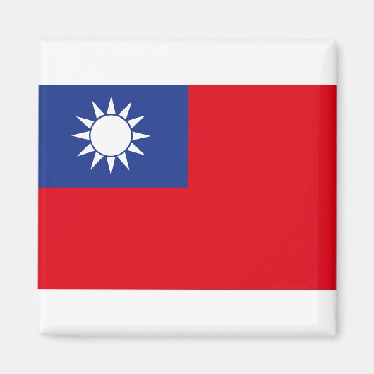 Taiwanese vlag magneet (Voorkant)