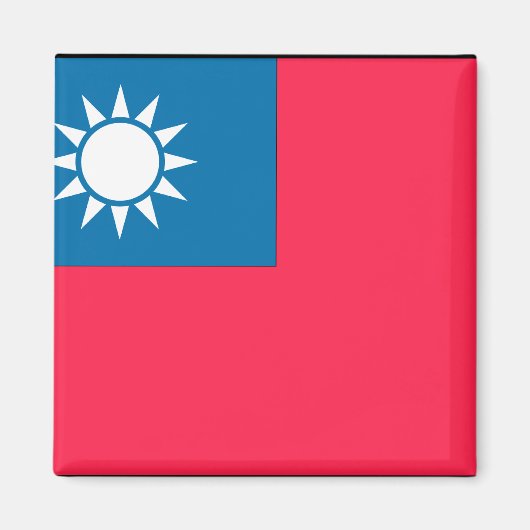 Taiwanese vlag magneet (Voorkant)