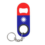 Taiwanese vlag mini flessenopener (Voorkant)