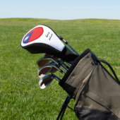 Taiwanese Vlag & Monogrammed Golfclubs Hoesjes Golfheadcover (Insitu)