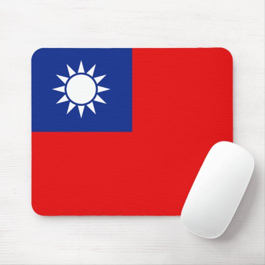 Taiwanese vlag Mousepad Muismat (Met muis)