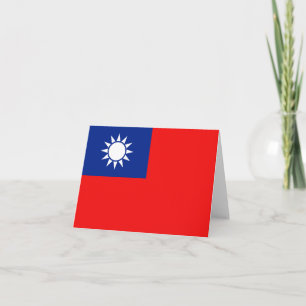 Taiwanese vlag Notecard Kaart