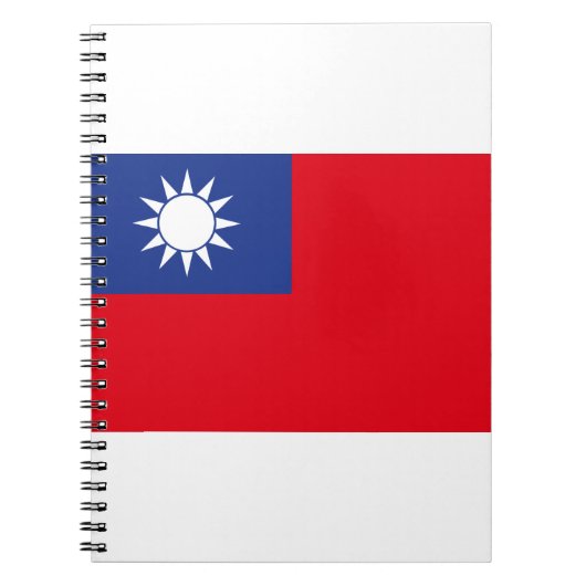 Taiwanese vlag notitieboek (Voorkant)
