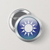 Taiwanese vlag "Orb" Ronde Button 5,7 Cm (Voorkant /achterkant)