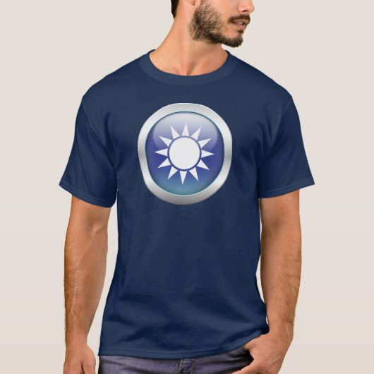 Taiwanese vlag "Orb" T-shirt (Voorkant)