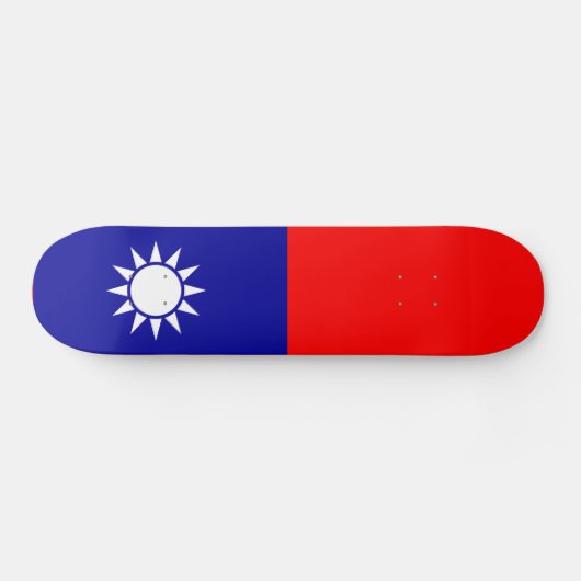 Taiwanese vlag persoonlijk skateboard (Horizontaal)