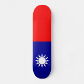 Taiwanese vlag persoonlijk skateboard (Voorkant)