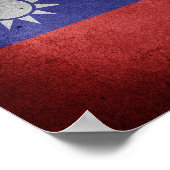 Taiwanese vlag poster (Hoek)