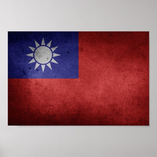 Taiwanese vlag poster (Voorkant)