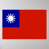 Taiwanese vlag poster (Voorkant)
