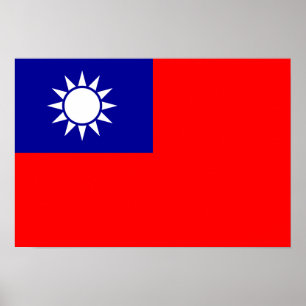 Taiwanese vlag poster