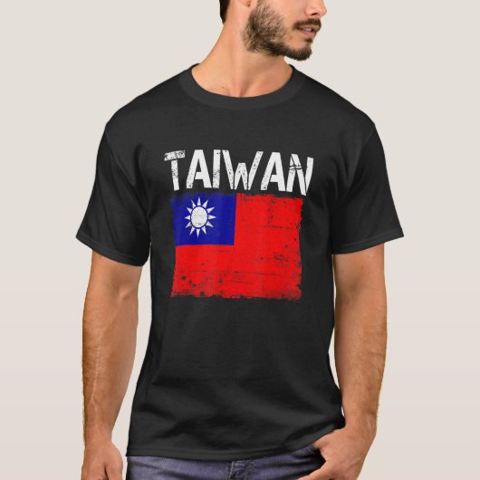 Taiwanese Vlag Proud Mannen Vrouwen Kinder Taiwan T-shirt (Voorkant)