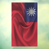 Taiwanese vlag raamsticker (Vel 3)