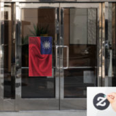 Taiwanese vlag raamsticker (Kantoordeur)