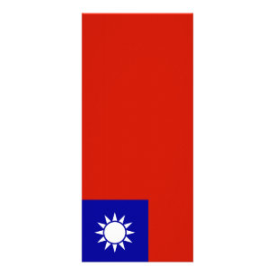 Taiwanese vlag reclamekaart