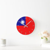 Taiwanese vlag ronde klok (Huis)