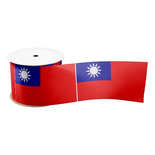 Taiwanese vlag satijnen lint (Spoel)