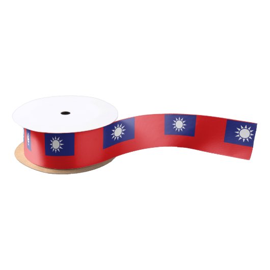 Taiwanese vlag satijnen lint (Spoel)