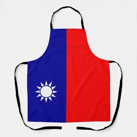 Taiwanese vlag schort (Voorkant)