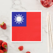 Taiwanese vlag servet (Insitu)