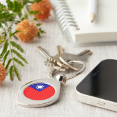Taiwanese vlag sleutelhanger (Zijkant)