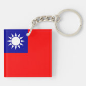 Taiwanese vlag sleutelhanger (Achterkant)