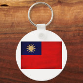 Taiwanese vlag sleutelhanger (Voorkant)