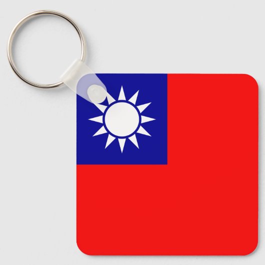 Taiwanese vlag sleutelhanger (Voorkant)