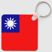 Taiwanese vlag sleutelhanger (Achterkant)