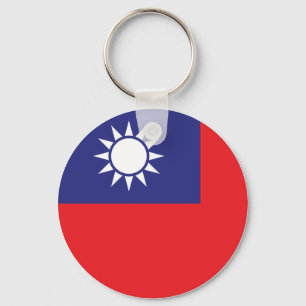 Taiwanese vlag sleutelhanger