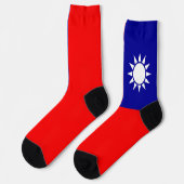 Taiwanese vlag sokken (Links)