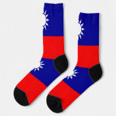 Taiwanese vlag sokken (Links)
