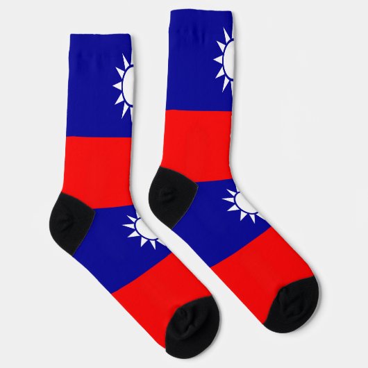 Taiwanese vlag sokken (Rechts)