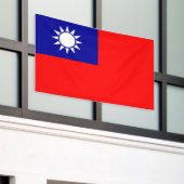 Taiwanese vlag spandoek (Buitenkant Gebouw)