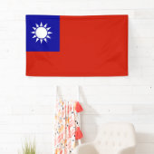 Taiwanese vlag spandoek (Insitu)