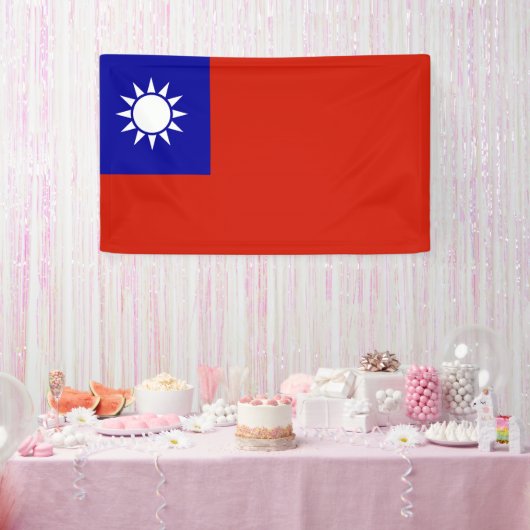 Taiwanese vlag spandoek (Feest)