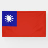 Taiwanese vlag spandoek (Horizontaal)
