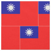 Taiwanese vlag stof (Close Up)