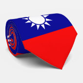 Taiwanese vlag stropdas (Opgerold)