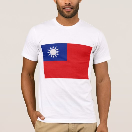 Taiwanese vlag t-shirt (Voorkant)