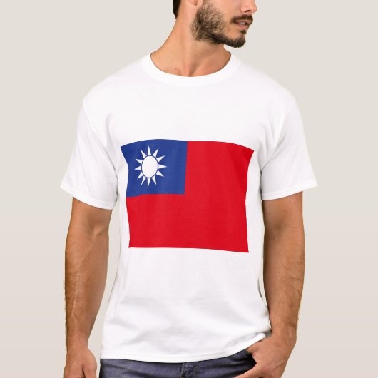 Taiwanese vlag t-shirt (Voorkant)
