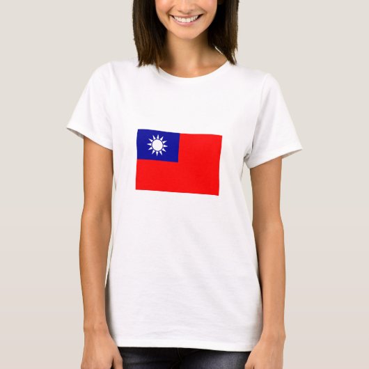 Taiwanese vlag t-shirt (Voorkant)