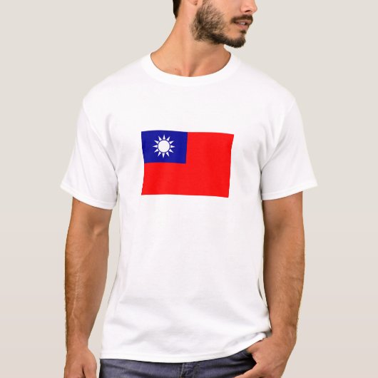 Taiwanese vlag t-shirt (Voorkant)