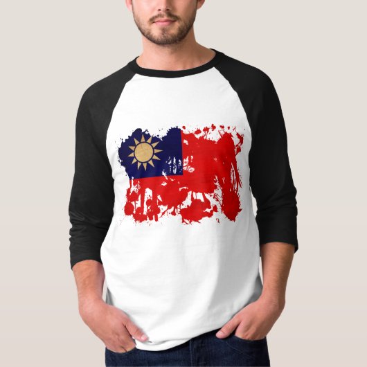 Taiwanese vlag t-shirt (Voorkant)