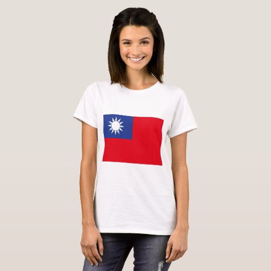 Taiwanese vlag t-shirt (Voorkant volledig)