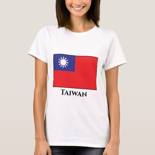 Taiwanese vlag t-shirt (Voorkant)