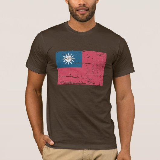  Taiwanese vlag T-shirt (Voorkant)