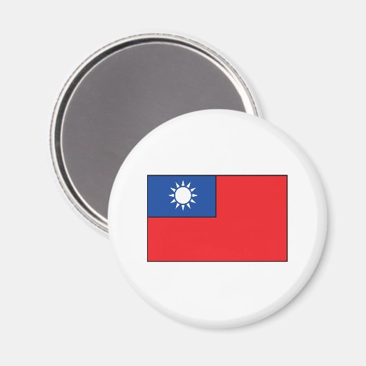 Taiwanese vlag T-shirts en geschenken Magneet (Voorkant / Achterkant)