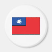 Taiwanese vlag T-shirts en geschenken Magneet (Voorkant)