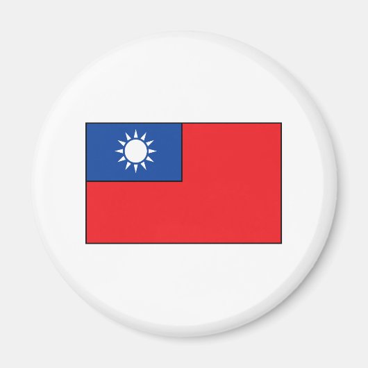 Taiwanese vlag T-shirts en geschenken Magneet (Voorkant)